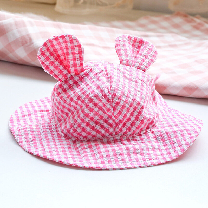 DY Loving Korean Dog Hat Cat Cap Little Bear Cosplay Lattice Sunhat for Small Pets