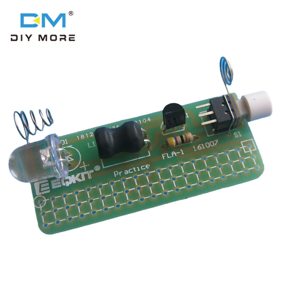 diymore Đèn Pin Đơn Giản Tự Làm Bộ Đèn Pin Đơn Giản FLA-1 1.5V Tự Làm Bảng Mạch Tích Hợp Bộ Thực Hành Hàn Linh Kiện Điện Tử Luyện Hàn
