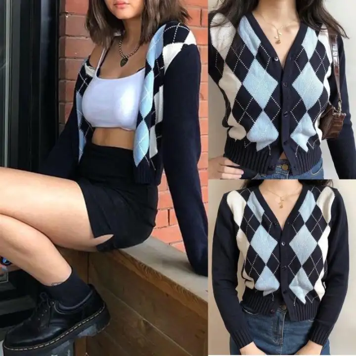 long plaid sweater coat