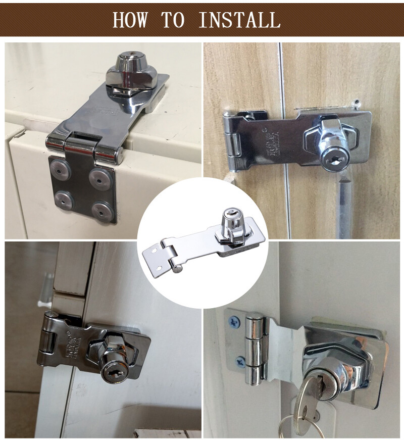 Then chốt khóa cửa loại có núm vặn xoắn bằng xi lanh, chất liệu lõi đồng đảm bảo an toàn cho tủ/ngăn kéo/cửa khóa móc/cổng/tủ van [hàng có sẵn] SAVIO - intl