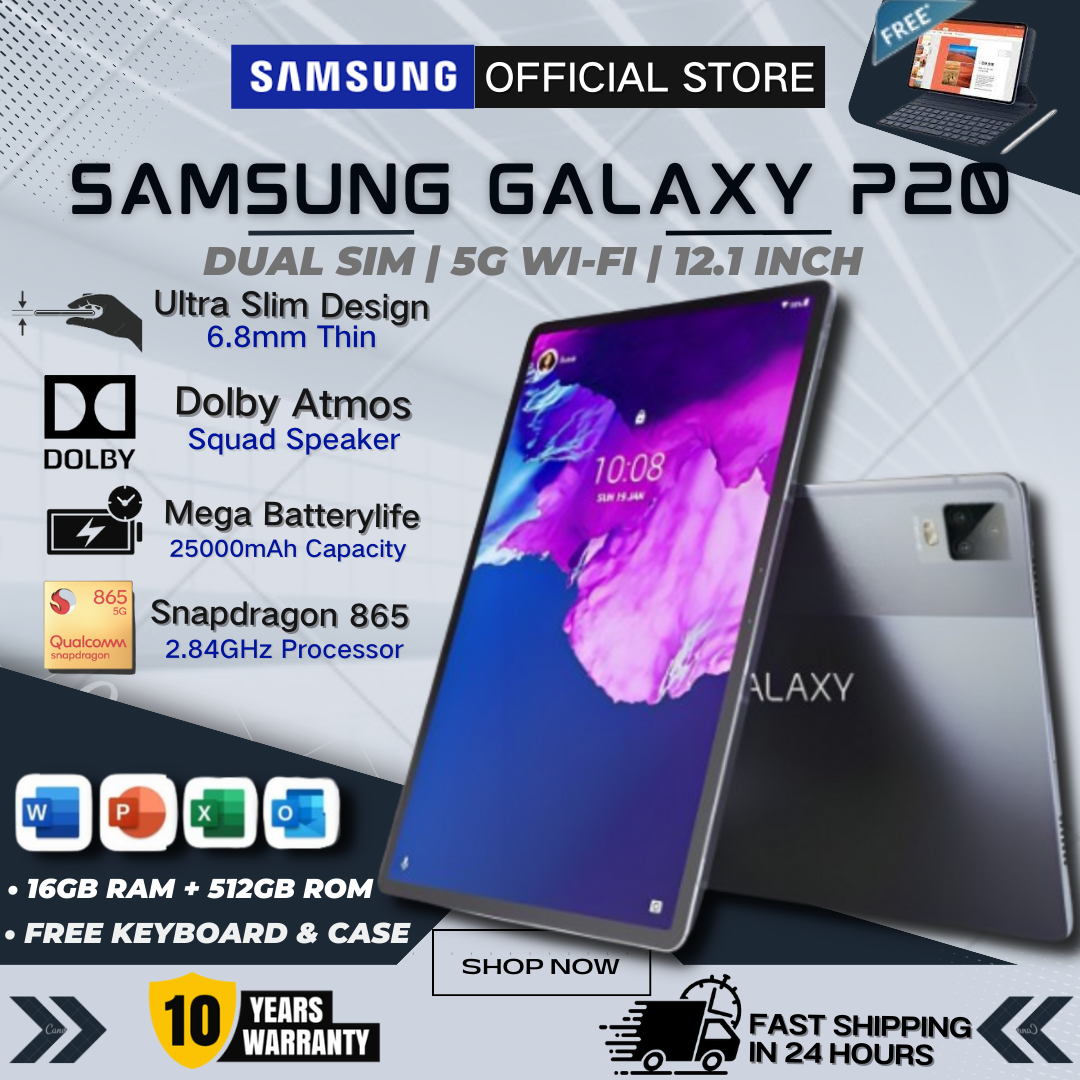 Crazy April Promo 2024 5G Samsung Galaxy Tab P20 12 Inch Tablet 16GB