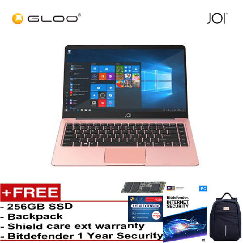 JOI Book 100 – AD-L100RG Cel N3450, 4+32GB, 14 FHD, W10 Home, Rose Gold {Free 256GB SSD + Anti-Theft Backpack + Bitdefender 1Yr + Shieldcare 1 Yr Extended Warranty} Malaysia