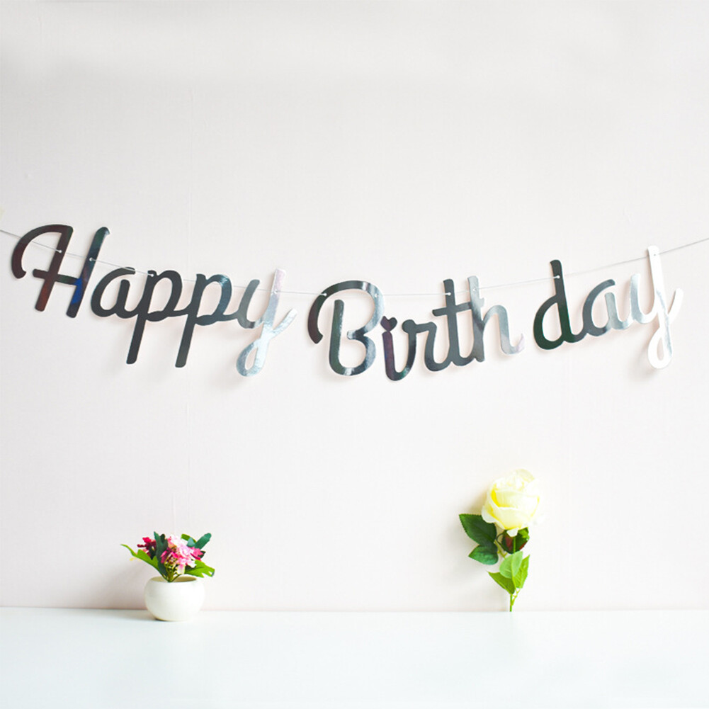 3.5m Happy Birthday Banner Birthday Party Bunting Garland Baby Birthday Flags Banner Party Supplies