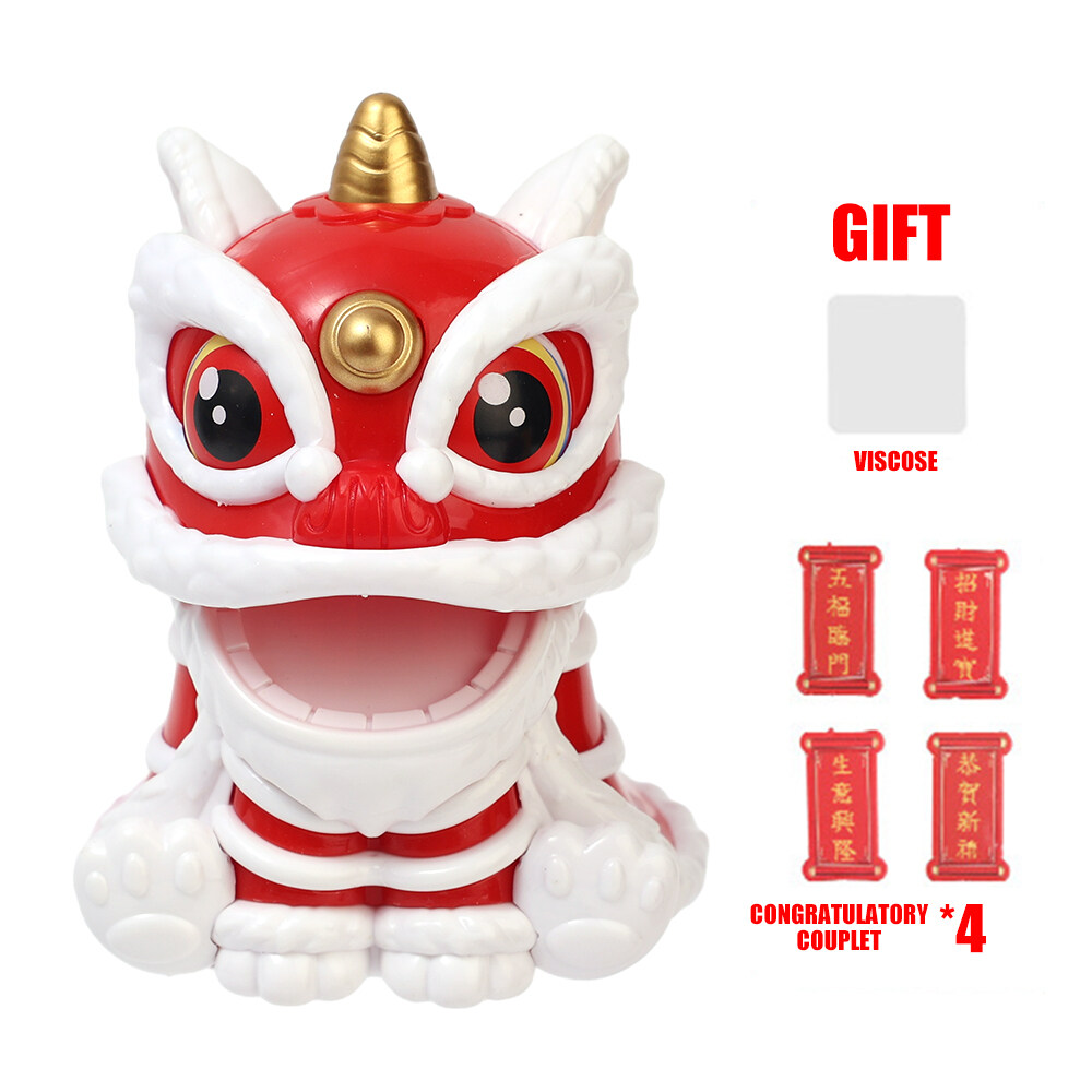 Mascot Ornament Chinese Style Lucky Dancing Lion Model Bring Wealth 