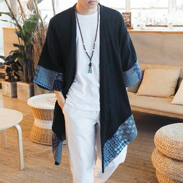 【New Arrival】Japanese kimono cardigan men haori yukata male samurai costume clothing kimono jacket mens kimono shirt yukata haori