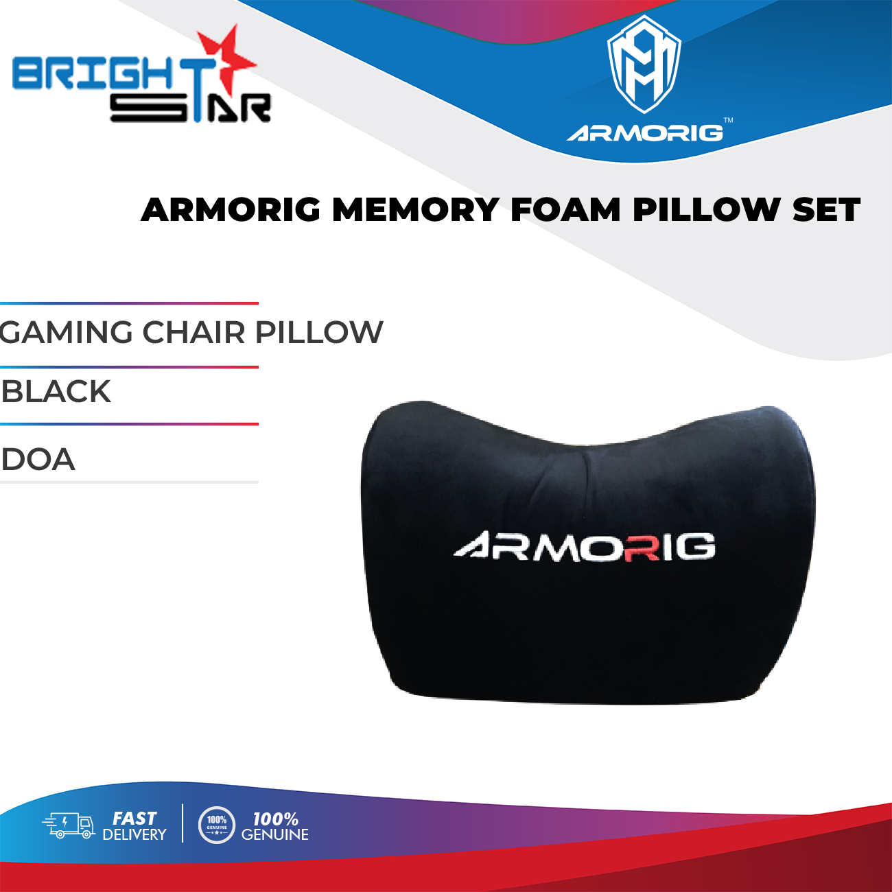 Gaming chair 2024 pillow set