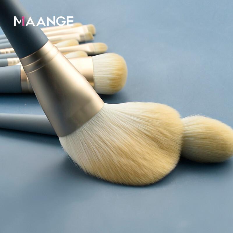 MAANGE Bộ Cọ Trang Điểm 10 Cái Kem Che Khuyết Điểm Phấn Mắt, Dụng Cụ Trang Điểm Chuyên Nghiệp Má Hồng