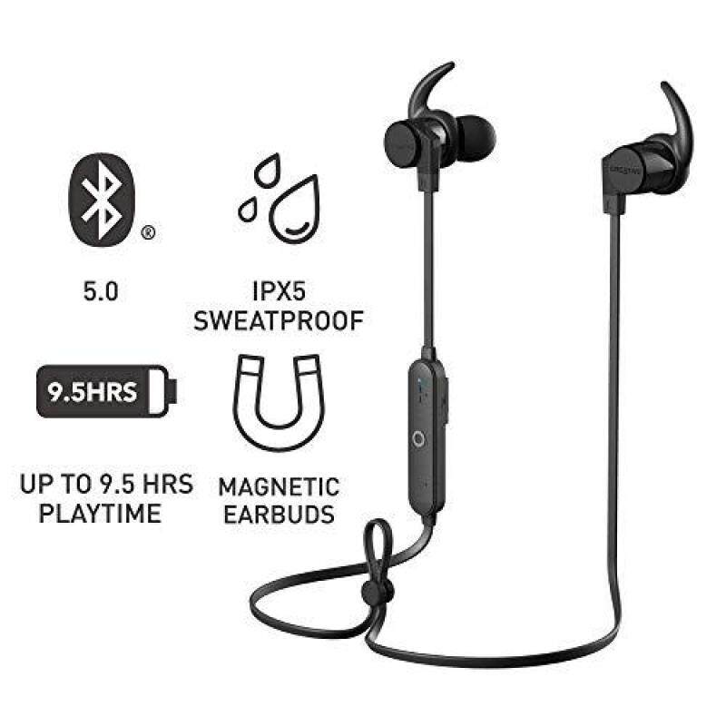 Creative Outlier One V2 IPX5 Bluetooth 5.0 Splashproof & Long Playback & Magnetic Necklace Storage Telework HS-OTLOV2-BK Singapore
