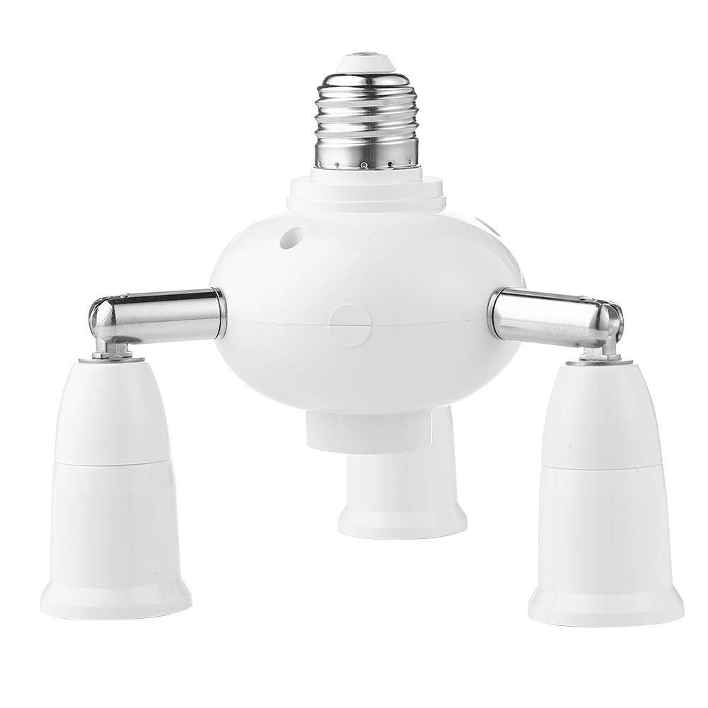 Adjustable Socket Adapter E27 Splitter Lamp Base Converter Light Holder