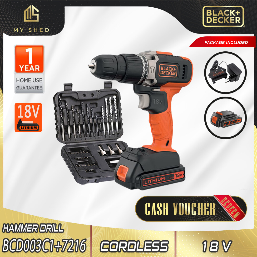 BLACK DECKER BCD003C1 18V Lithium-ion Speed ​​Hammer