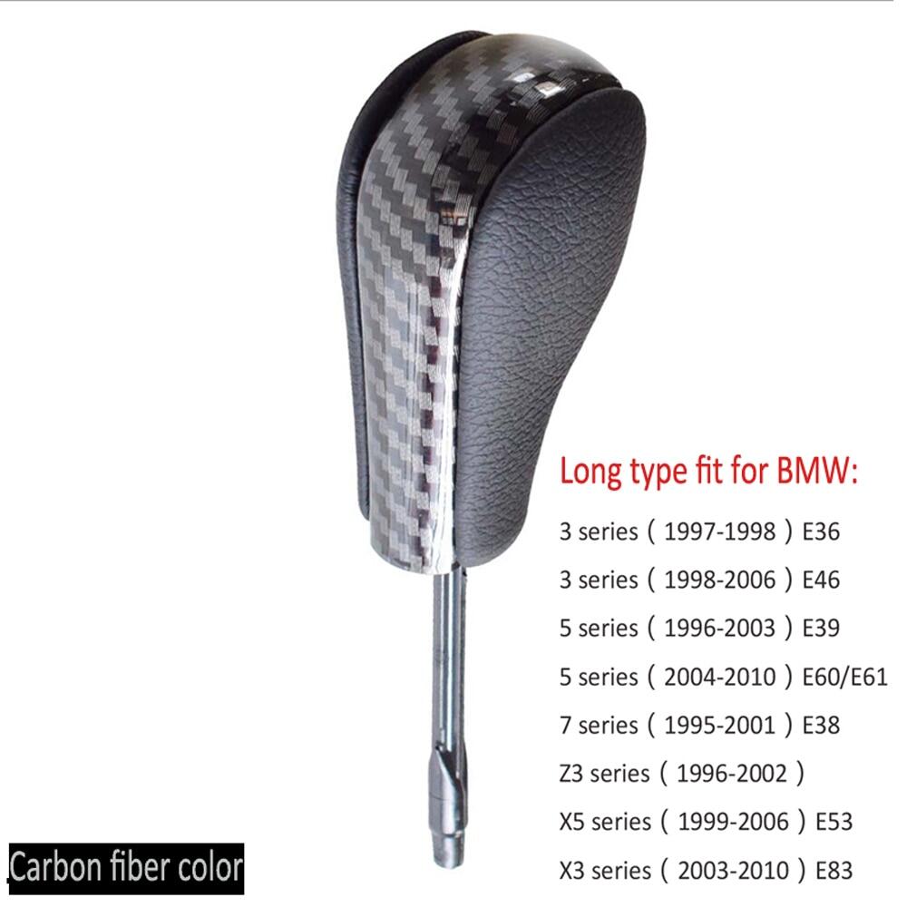 Automatic gear shift knob with alcantara for bmw e39 e46 e53 e60 e61 e63 e64 e83 e81 e82 e87 e90 e91 e92 ▷ready stock◁