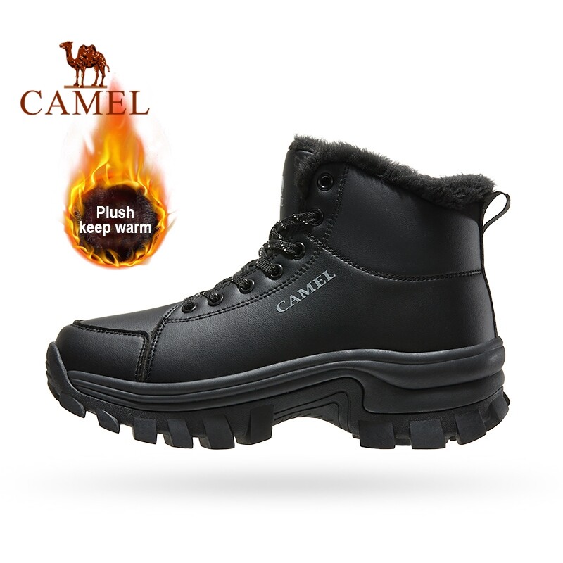 Camel Women's Women's Winter Windproof Warm Boots Anti-slip Thick-soled Sports Shoes
