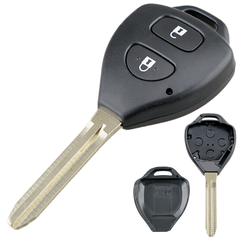 Vỏ chìa khóa điều khiển từ xa 2 nút cho xe ô tô Toyota Corolla RAV4-INTL
