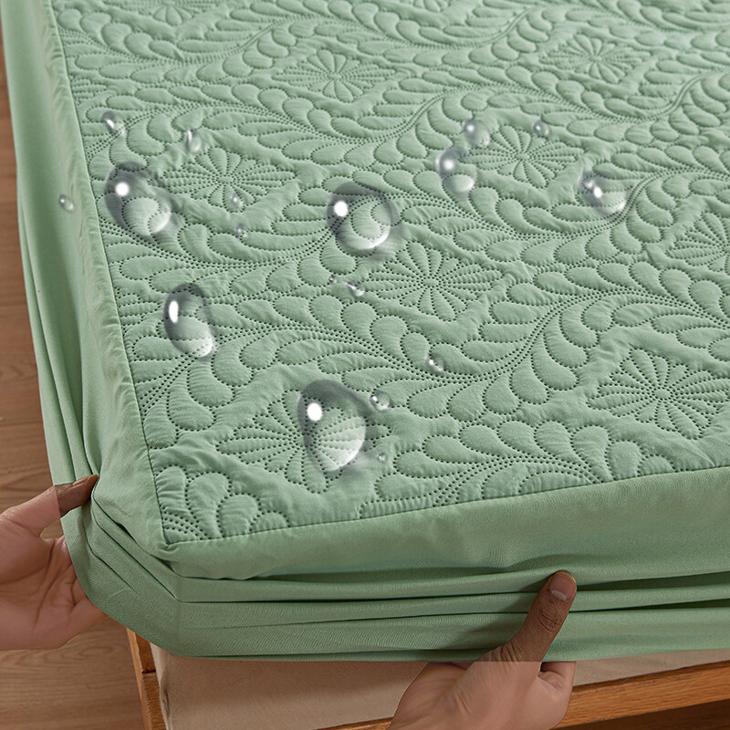 100% Waterproof Queen King Quilted Mattress Cover Protector Breathable Antibacterial Fitted Sheet with Elastic Band Bed Sheet 140x200cm 160x200cm
