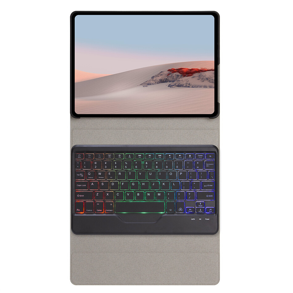 IFarcase Ốp Da Lật Bàn Phím Có Đèn Nền Cho Surface Go Ốp Thông Minh Nam Châm 2021 Cho Surface Pro 4 5 6 7 Ốp Bàn Phím