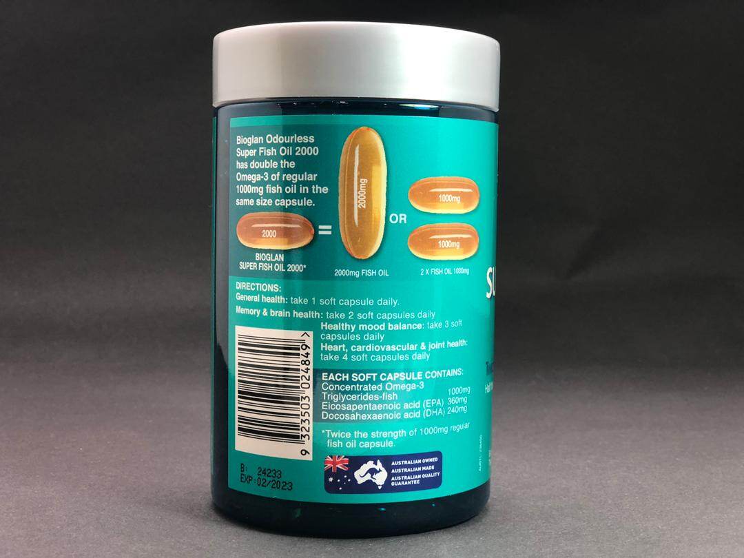Bioglan Super Fish Oil 00mg 0 Capsules Lazada
