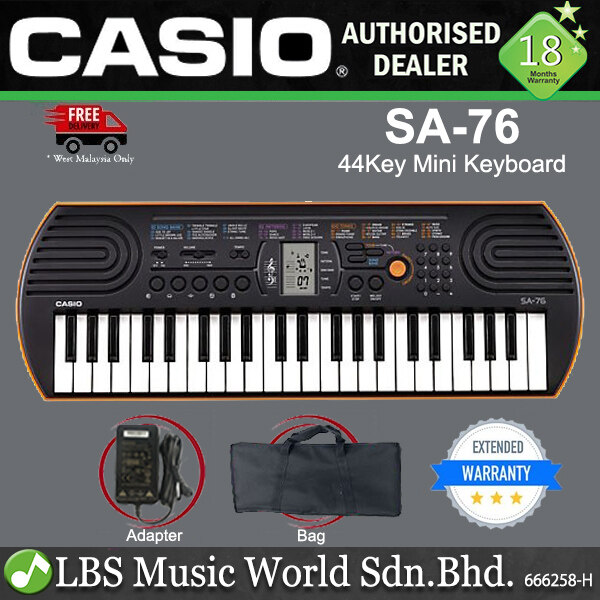 Casio SA 76 44 Key Portable Mini Keyboard Electronic Piano With Bag SA76 SA 76 Lazada