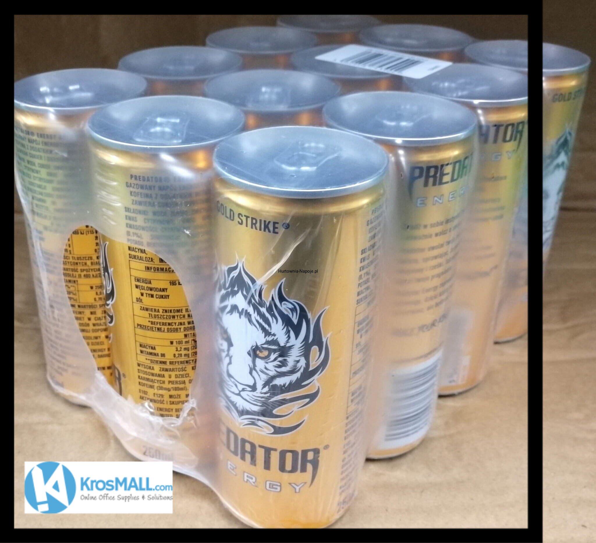 Predator Energy Drink Gold Strike 320ml x 12 Lazada