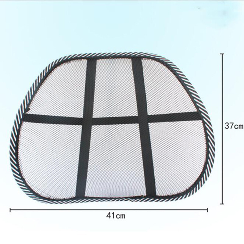 Car Seat Mesh Lumbar Back Brace Support Massage Pillow