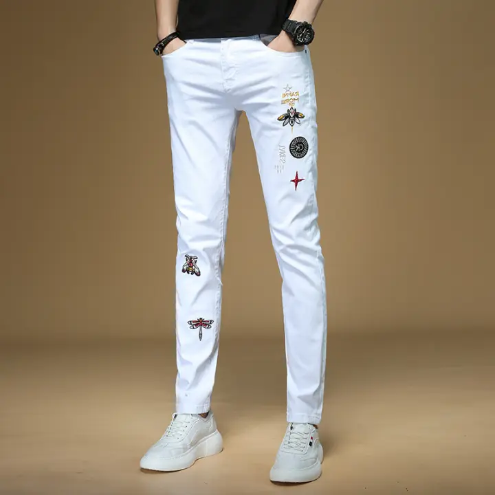 youth white jeans