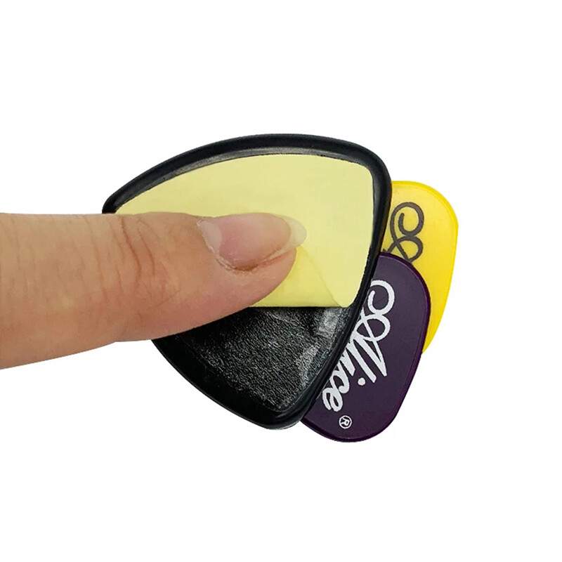 [Civilian] Guitar Pick Holder Plastic Plectrum Case Mediator Storage Self Adhesive
