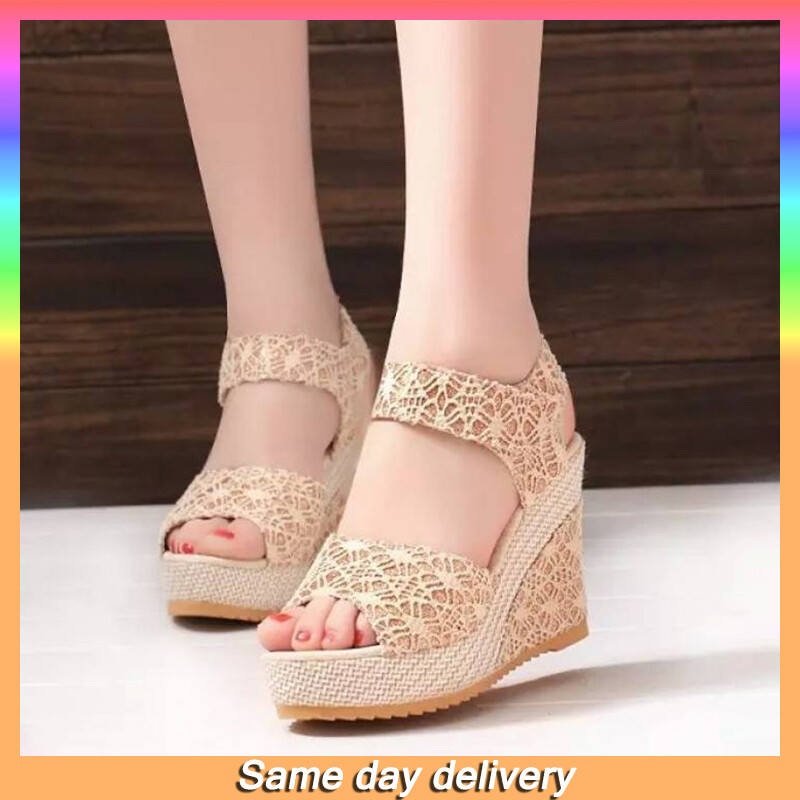 Women Korean Style High-heeled Wedge Sandals | Lazada Singapore