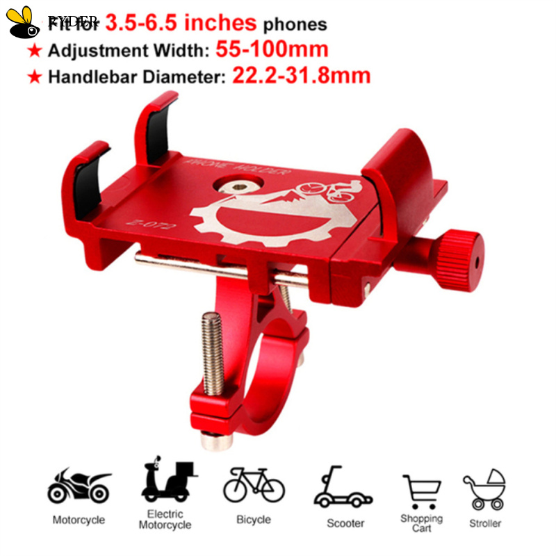 Bicycle Mobile Phone Holder Handlebar Mount Supports Aluminum Smartphone Bracket Motorcycle Accessories