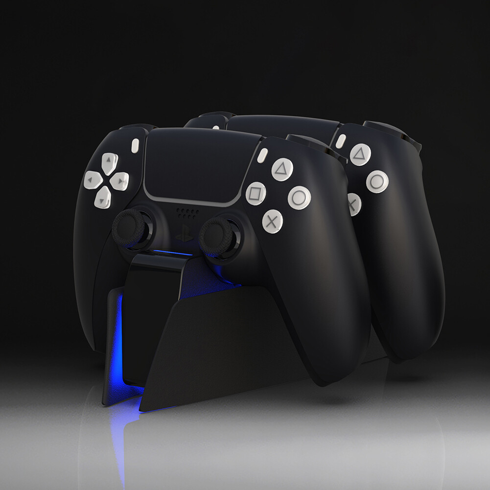 Wireless Controller Dual Charger for PS5 Gamepad Desktop Charging Cradle