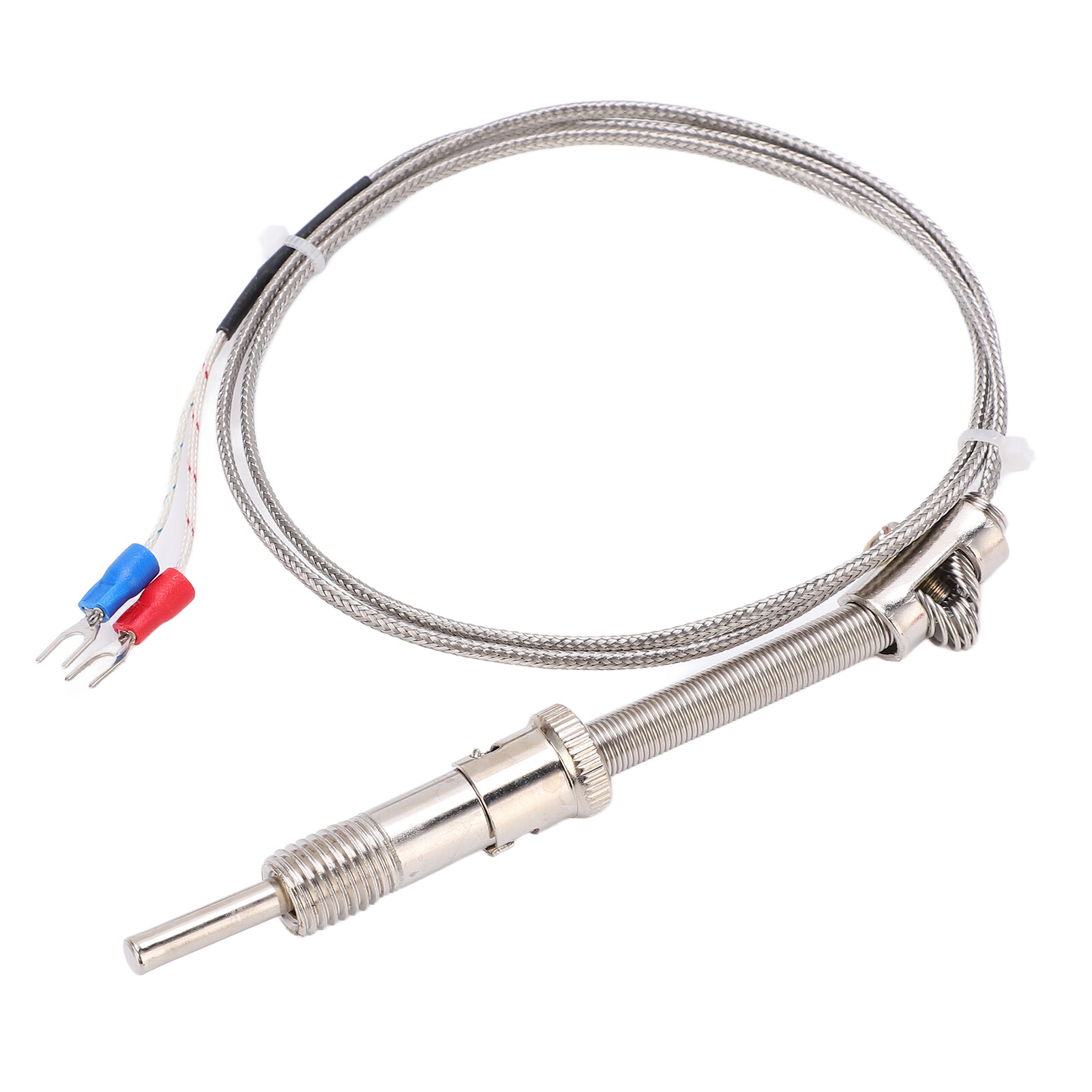 K Type Compression Spring Thermocouple Shielded Thermocouple Wire Probe for Factory