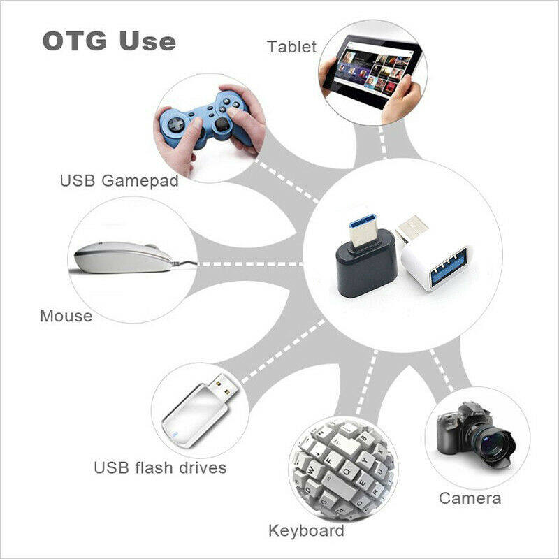 [Songful] Bộ chuyển đổi Android OTG USB-c 2 chiếc Bộ chuyển đổi micro loại C USB 3.1 nam sang USB đầu cái