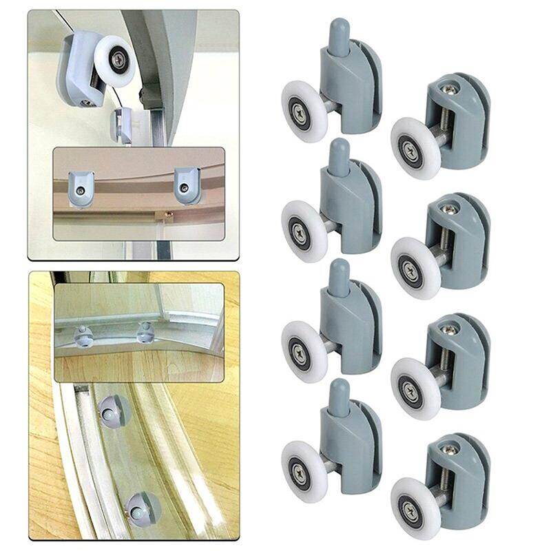 UNI 🔥Ready Stock 8 pcs. Shower Door Rollers 25mm Roller Guide for Shower Cabinet Glass