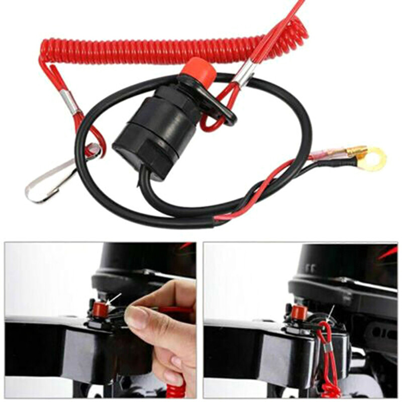 Graceful Boat Outboard Engine Motor Kill Stop Switch Motorcycle Switches Accessories