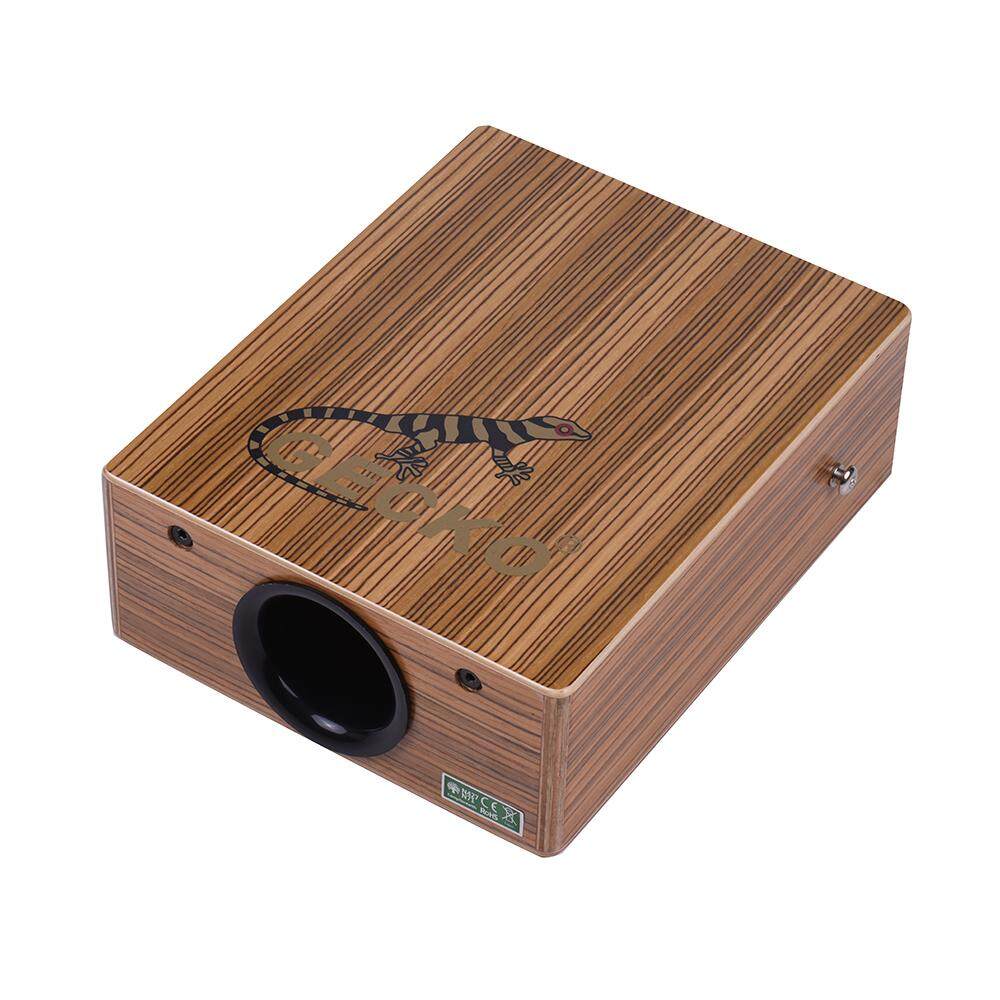 GECKO C68Z Portable Traveling Cajon Box Drum Hand Drum Wood Percussion Instrument with Strap