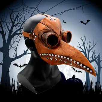Cosplay Mark Plague Doctor Bird Mask Long Nose Beak Punk Halloween