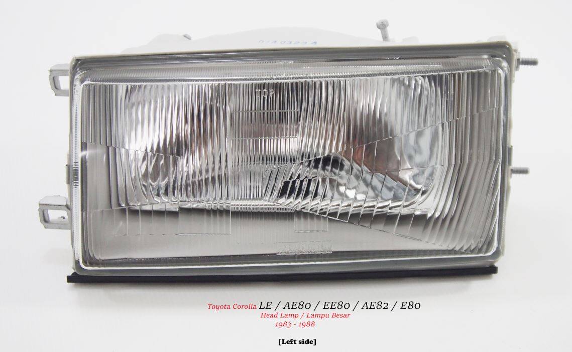 Head Lights Front Lamp Pair For Toyota Corolla AE80 AE82 E80 Sedan 1983 84-1987