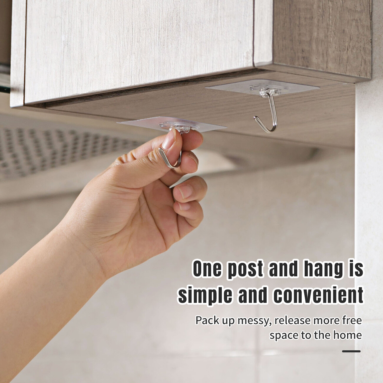 CNMF 5pcs Strong-Adhesive Free Punch Wall-Mounted Load-Bearing Paste Hook
