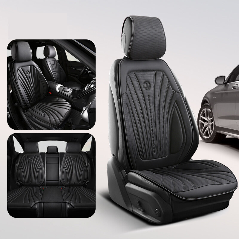 SEAMETAL Leather Car Seat Cover Universal Interior Seat Cushion