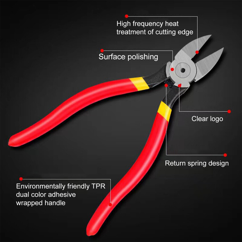 5/6/8inch Kìm chéo đa chức năng dây cáp dây điện Cắt Kìm cắt phẳng tuôn ra nipper dụng cụ cầm tay