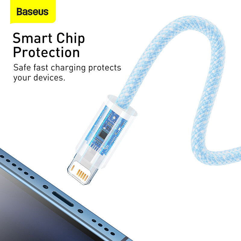 Baseus Cáp USB Nhiều Màu 2,4 A Cho iPhone 13 Pro Max Cáp Sạc Nhanh Cho iPhone 12 11 X XR Cáp USB Type C Dữ Liệu