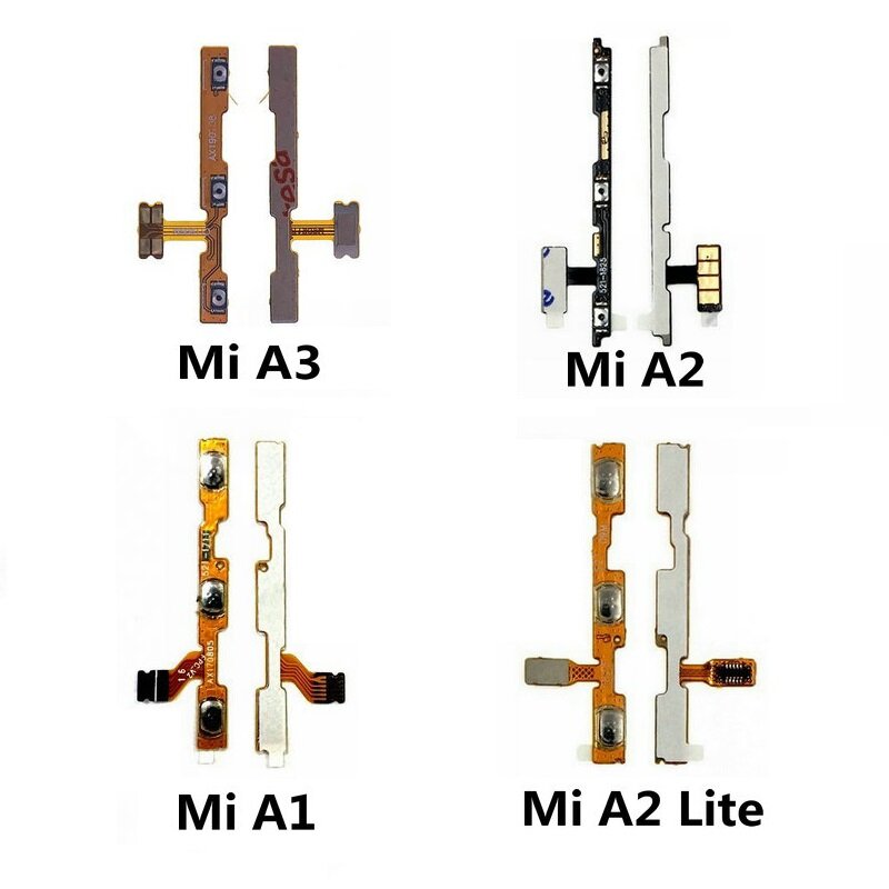 Dành Cho Xiaomi Mi A1 A2 Lite A3 Nút Âm Lượng Công Tắc Điện Nút Nguồn Phụ Tùng Thay Thế Cáp Mềm