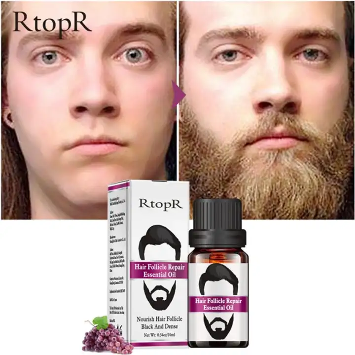 Rtopr Hair Follicle Repair Oil Men Styling Moustache Oil Hair