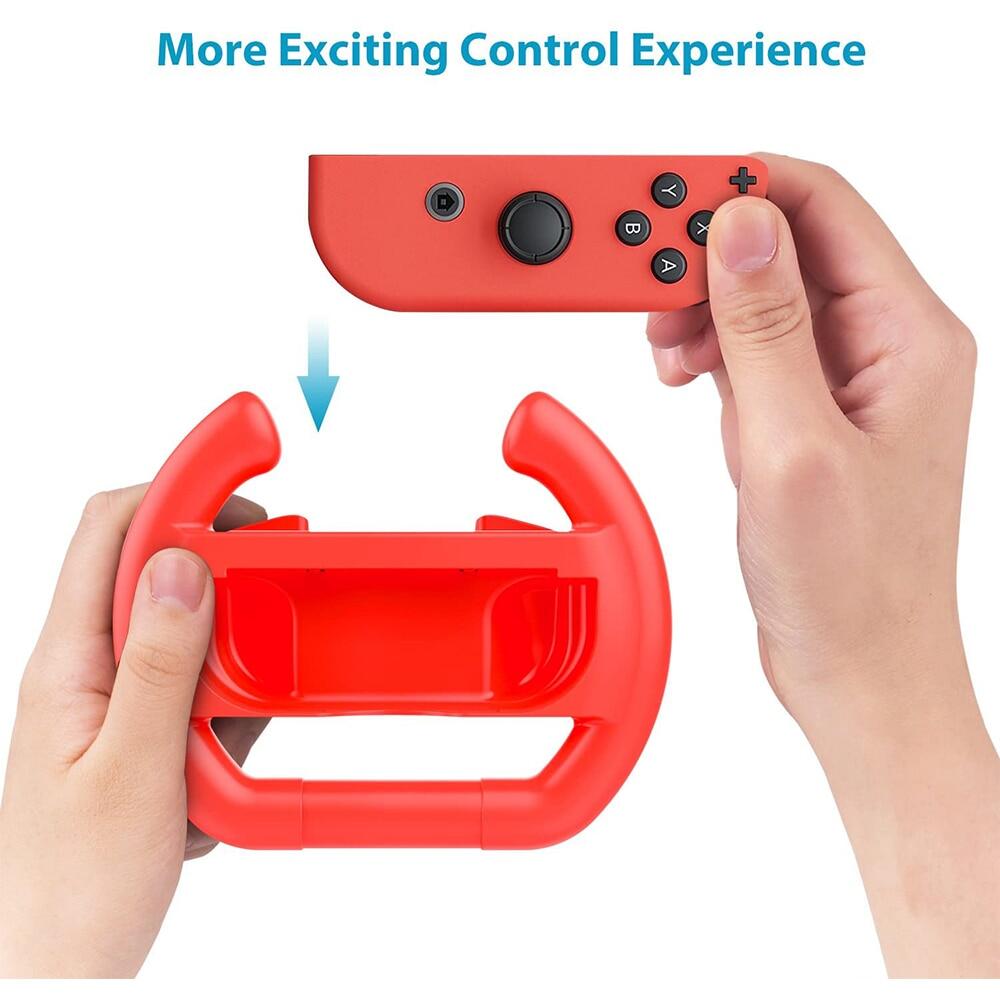Narsta 2 Cái Tay Cầm Điều Khiển Joycon Tay Cầm Vô Lăng Đua Xe Cho Nintendo Switch Tay Cầm Điều Khiển Joy-Con OLED Phụ Kiện Trò Chơi