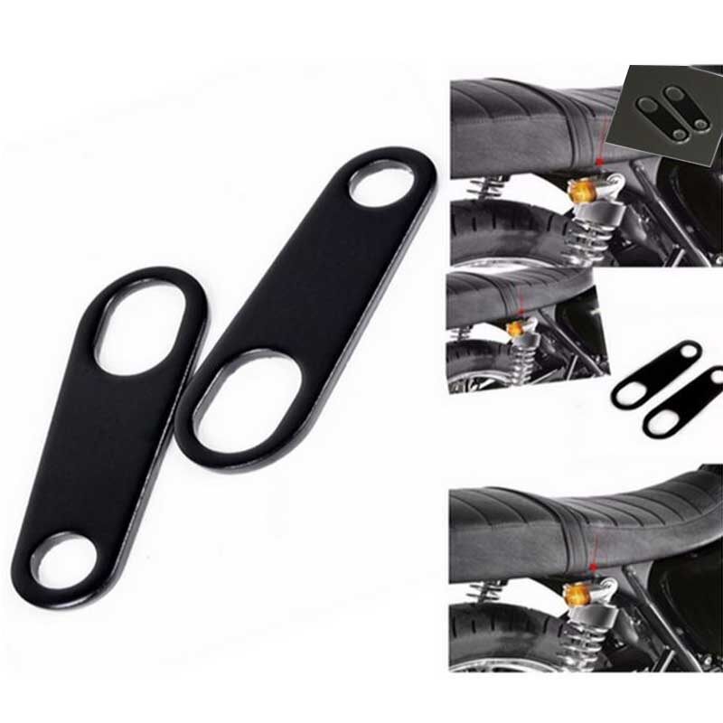 Giá đỡ đèn xi nhan bokali cho xe mô tô, 2 đèn tín hiệu phổ biến phía sau có giá đỡ chống sốc