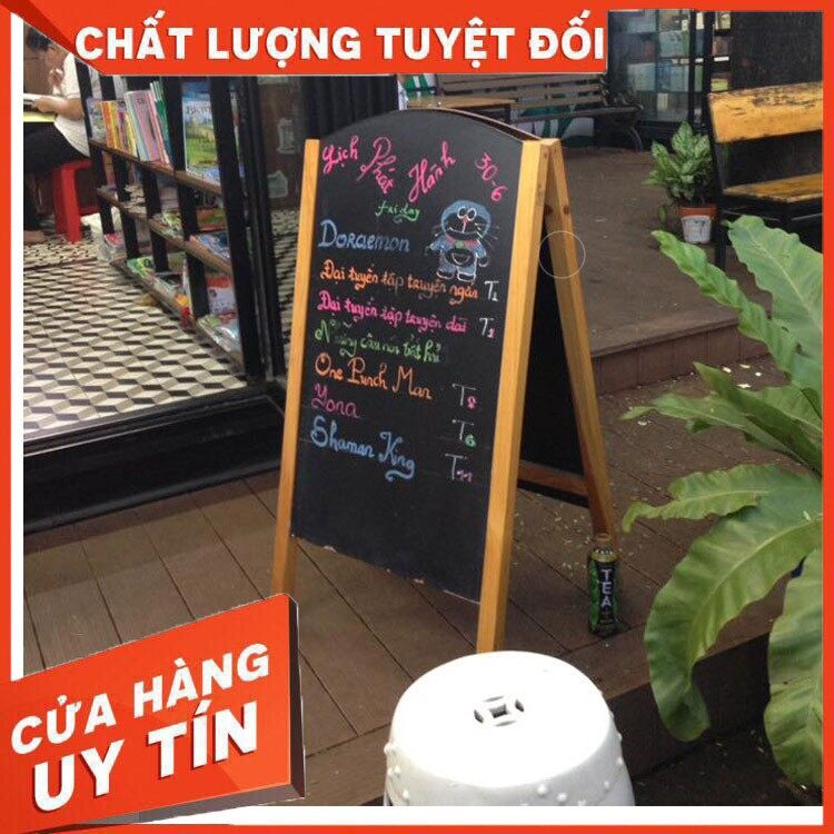 Bảng menu chân đứng 2 mặt cao cấp simple plus tặng 1 hộp phấn kt 60 x 120