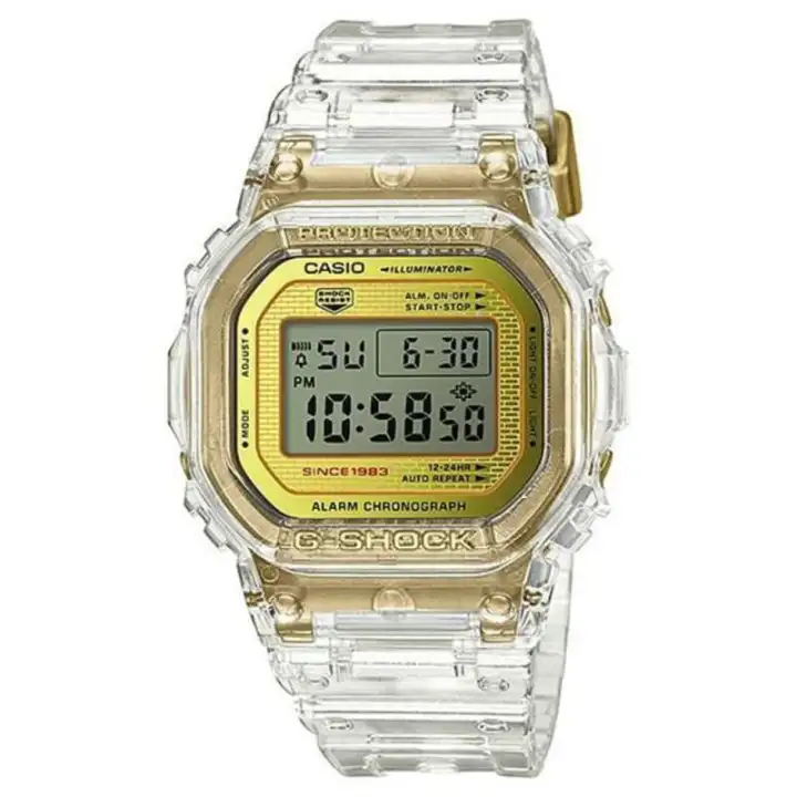 g shock white transparent