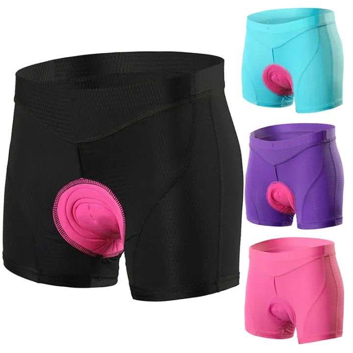 women's plus size padded cycling shorts