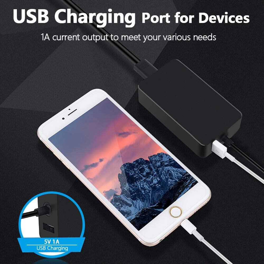 Bộ Sạc Surface Pro 65W, Bộ Sạc Surface Book Cshare 15V 4A, Nguồn Điện Tương Thích Với Microsoft Surface Book Surface Pro 7 6 5 4 3 X Máy Tính Bảng Surface Go Surface Bộ Chuyển Đổi Máy Tính Xách Tay Có Cổng Sạc USB