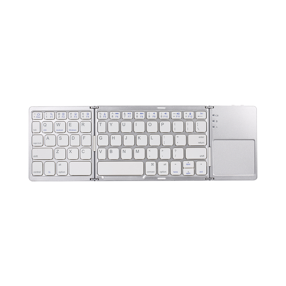 AJAZZ Bàn Phím Gấp Không Dây BT Bàn Phím BT Siêu Mỏng Cầm Tay, Với Touchpad Cho Windows/Android/IOS