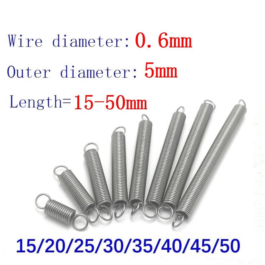 Wire diameter 0.6-0.8mm Tension Expansion Extension Stainless steel Spring 