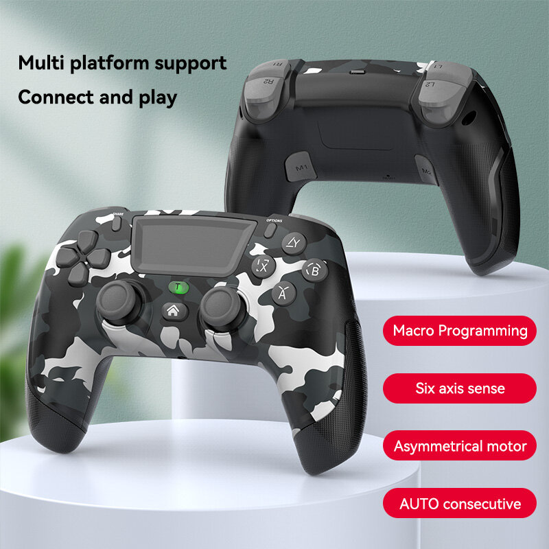 NEW Wireless Game Controller PS4 Bluetooth Gaming Handle Consoles Dual Vibration Gamepad Joystick For Switch PS3 PS5 Android IOS Original